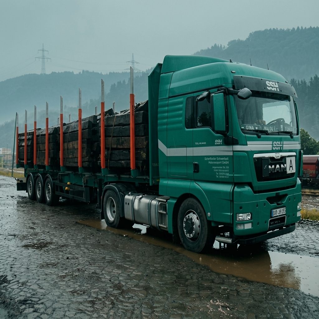 Bahnschwellentransporte